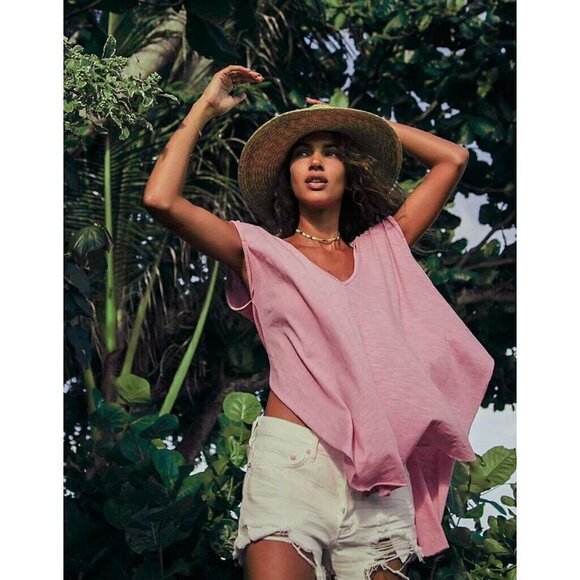 Free People High Rise Distressed Denim Shorts 'Loving Good Vibration  Women 30 - Picture 3 of 16